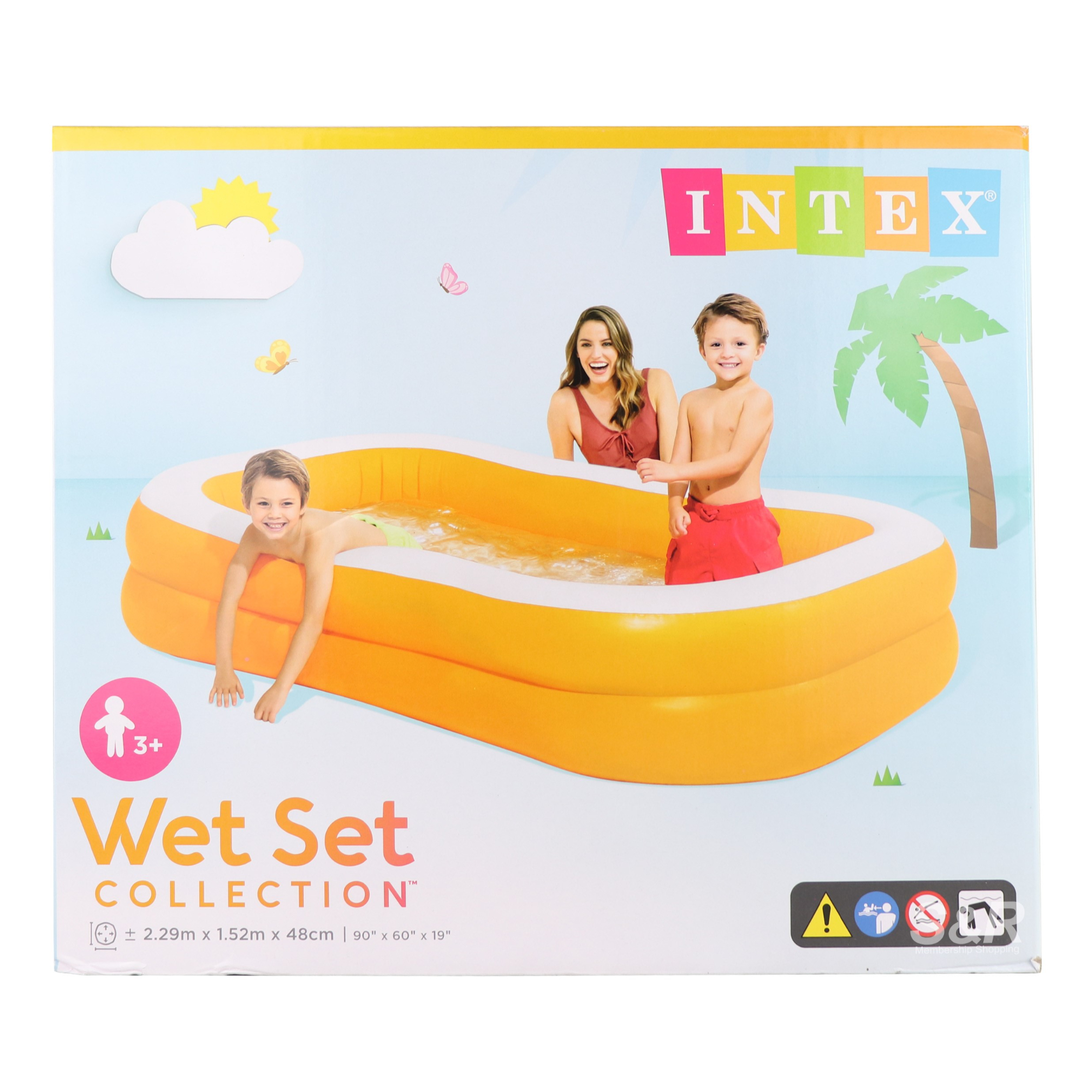 Intex Mandarin Swim Center Inflatable Family Pool 1pc